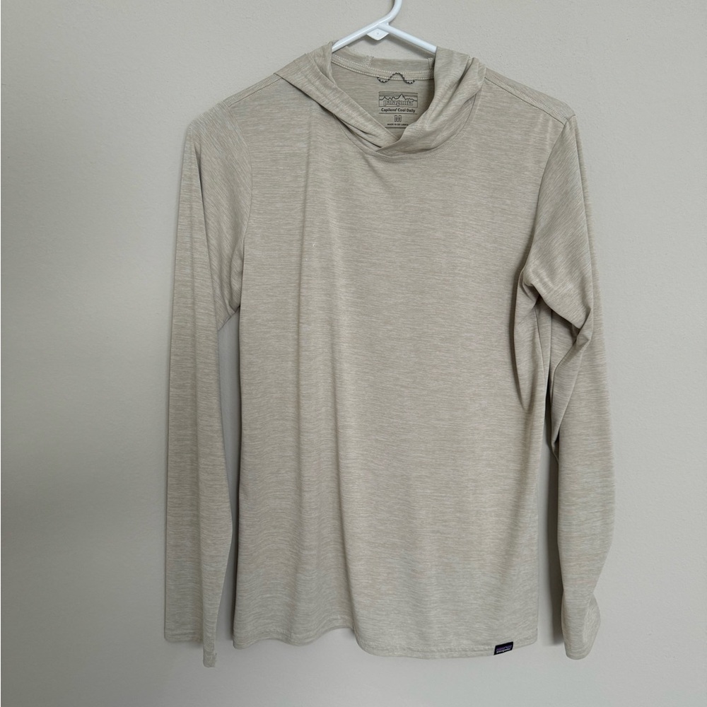 Patagonia Women’s Capilene Cool Hoodie Pumice Medium